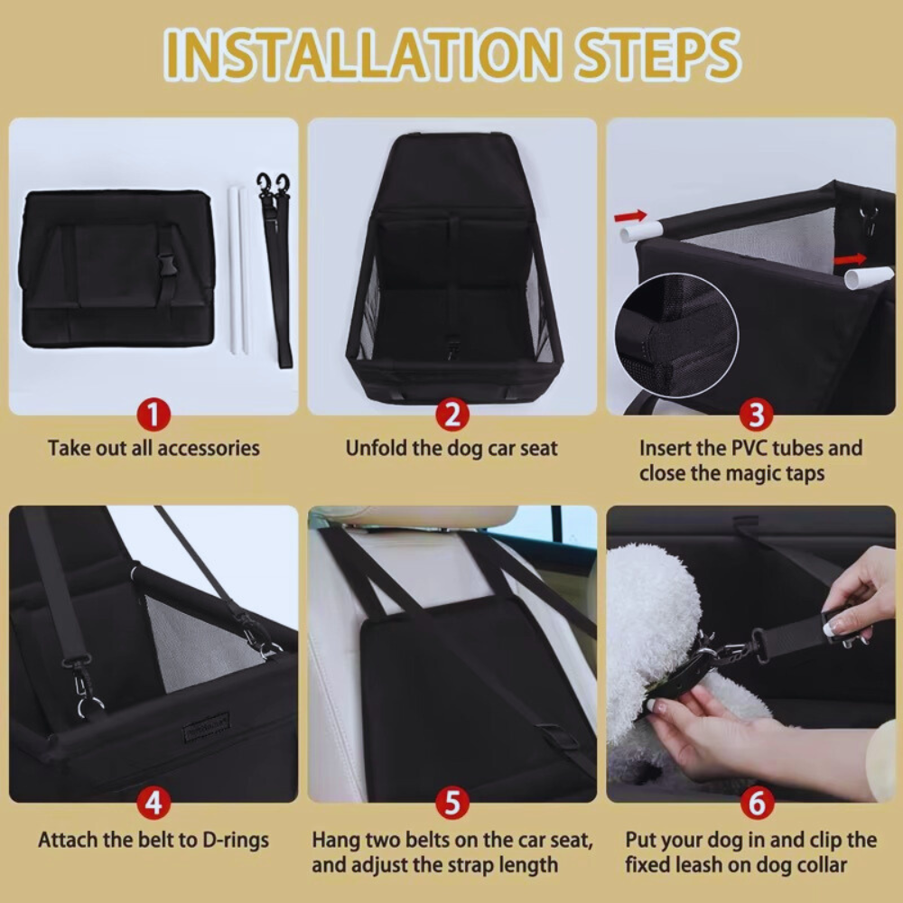 PawRide Nest – Car Seat Cushion and Travel Bed for Pets