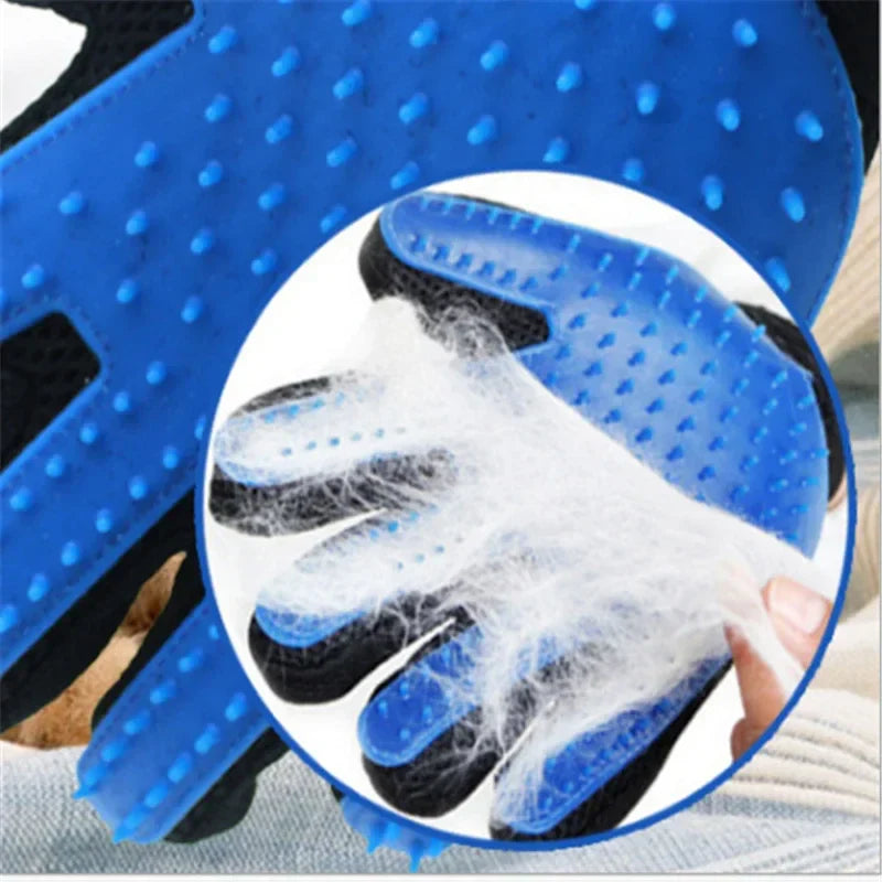 PetPal Brush Glove Silicone Grooming Glove