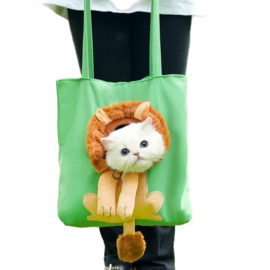 FurGo Traveler – Soft-Sided Pet Tote Carrier with Peek-Out Window for Cats and Small Pets